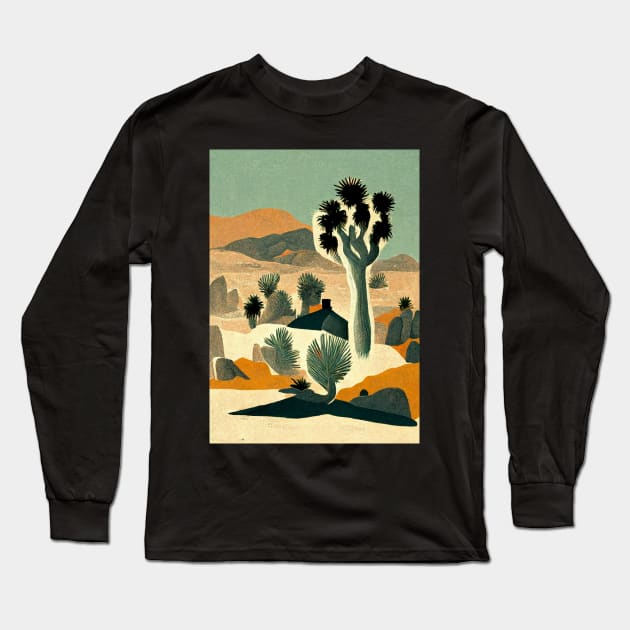 Joshua Tree National Park Long Sleeve T-Shirt by deificusArt